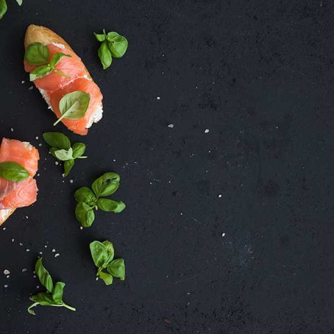 Salmon appetizer